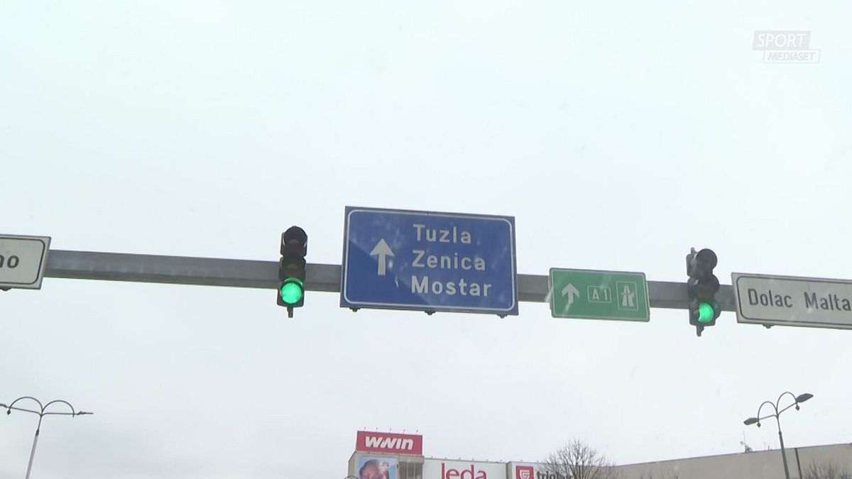 SRV RULLO BOSNIA VIGILIA ITALIA ATMOSFERA-CLIMA-TIFOSI 30/3 SRV