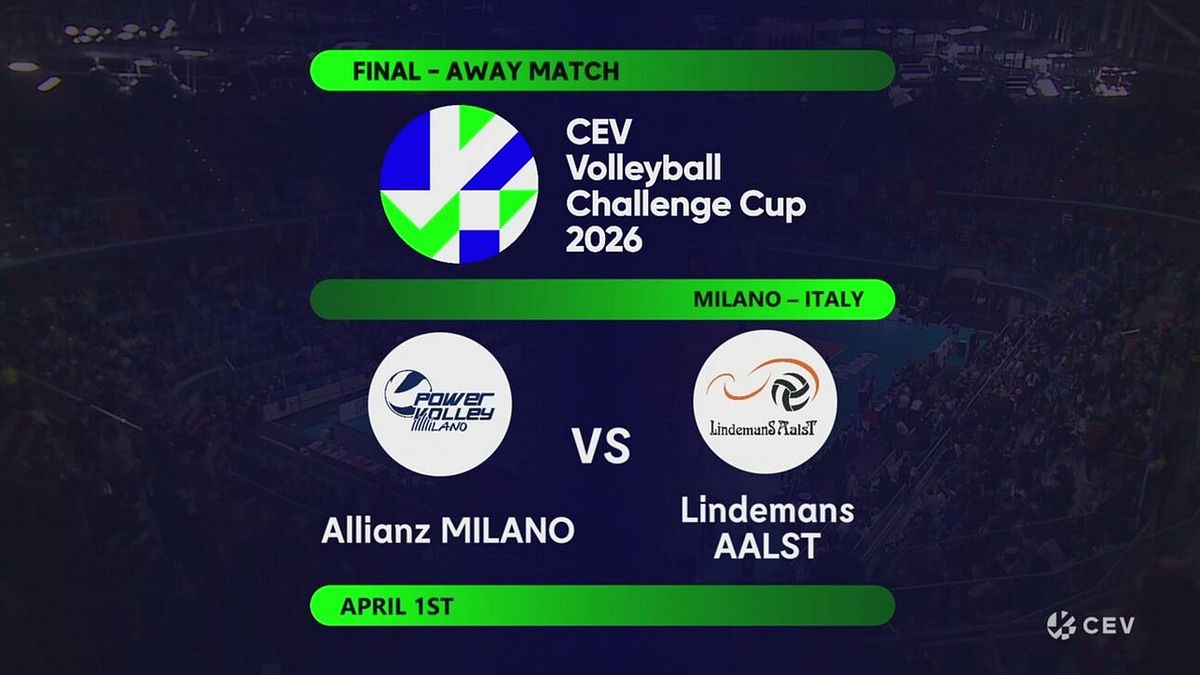 Finale CEV Challenge Cup: Powervolley Milano-Lindemans Aalst