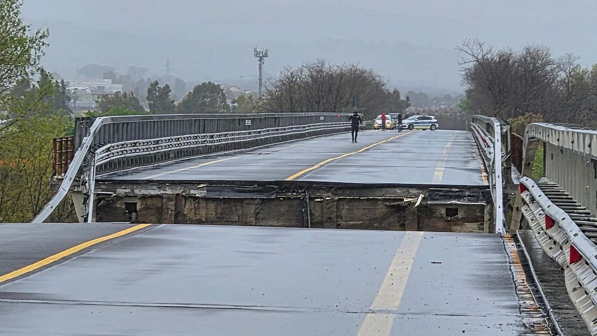 Il cedimento del ponte sul fiume Trigno
