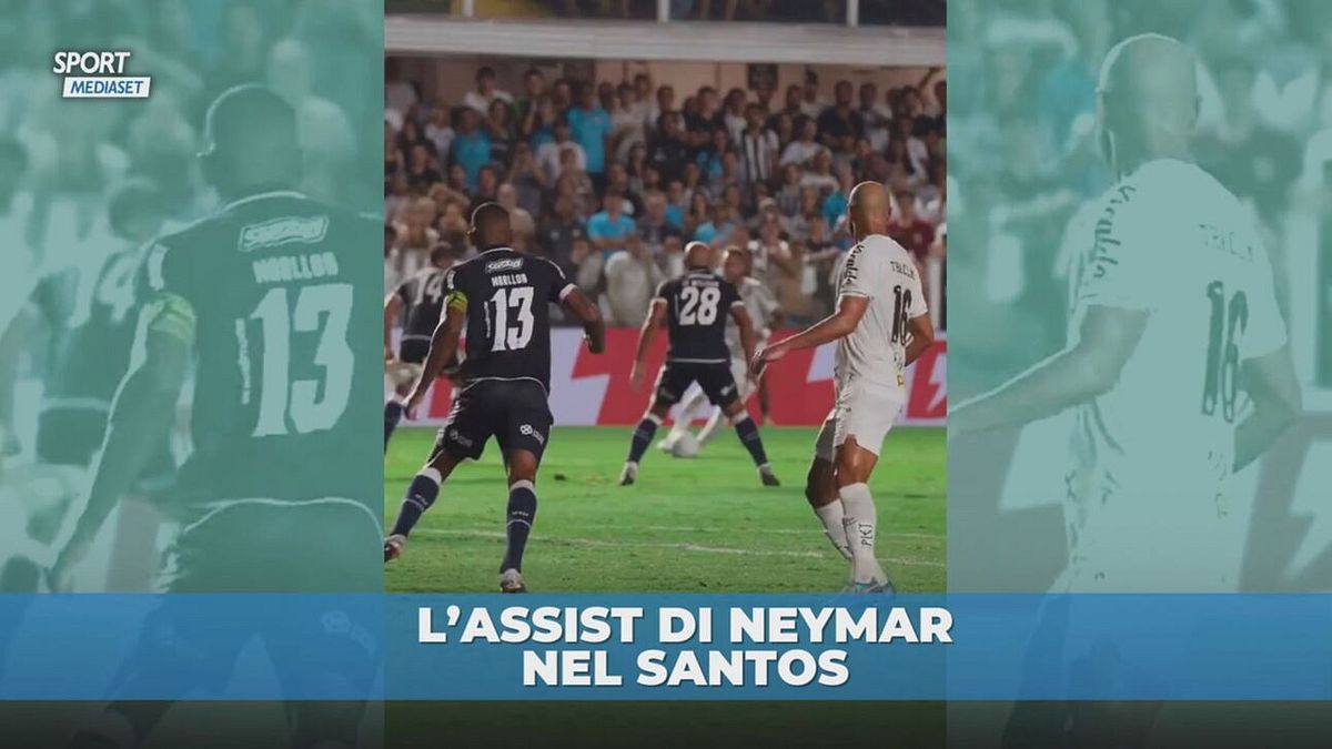 Santos: assist perfetto di Neymar