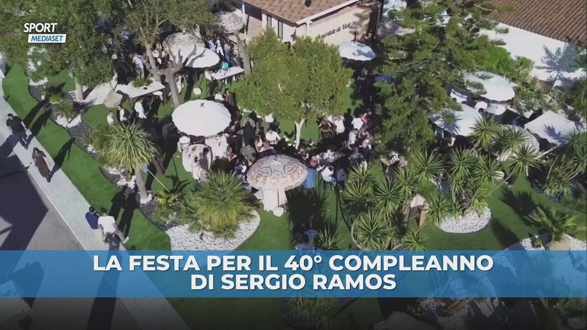 Sergio Ramos: party da sogno per il 40° compleanno