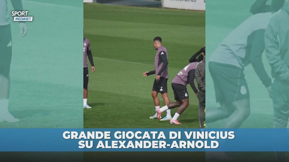 Real Madrid, Vinicius su Alexander-Arnold: che tunnel di tacco