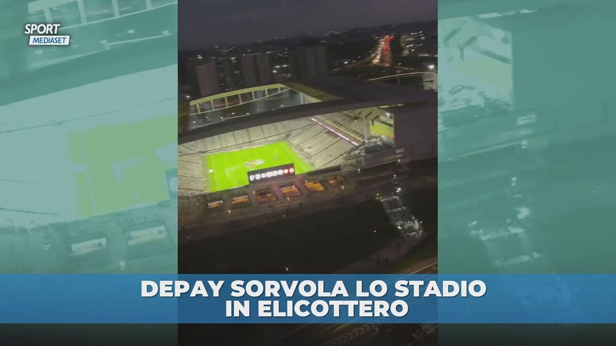 Corinthians: Depay arriva allo stadio in elicottero