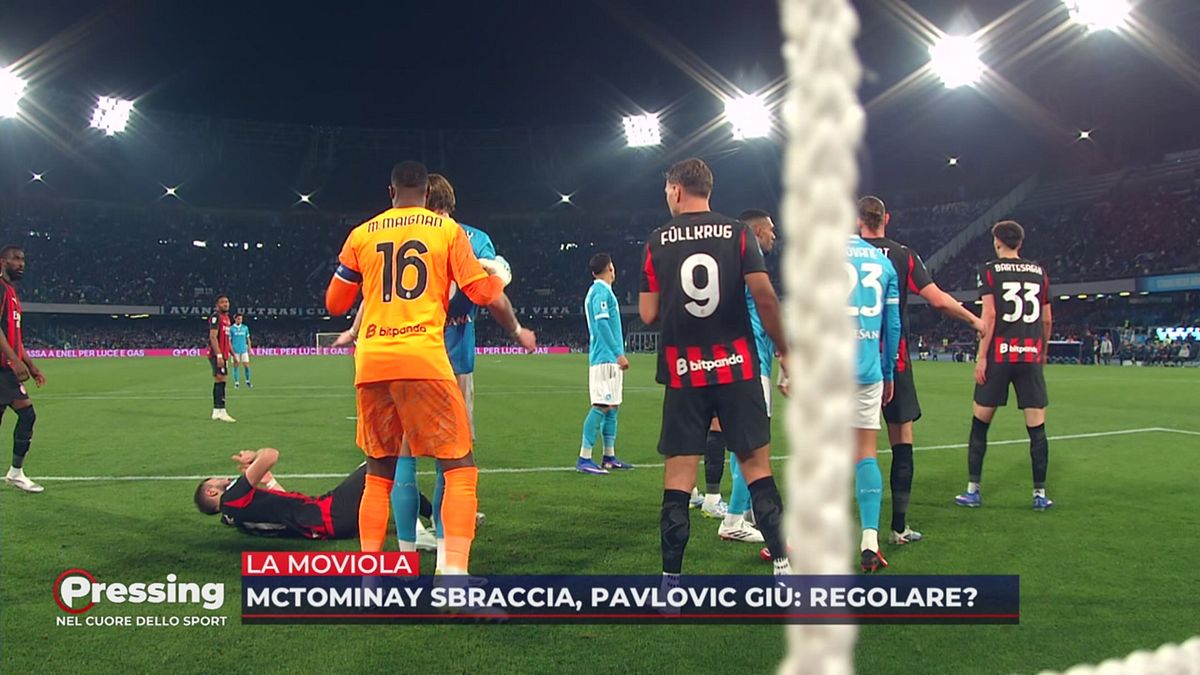 La moviola di Napoli-Milan: Pavlovic giù in area, era rigore?