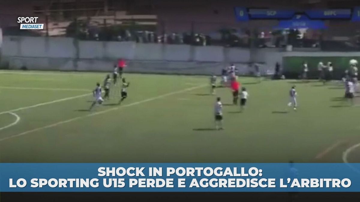 Giocatori Sporting U15 aggrediscono l'arbitro