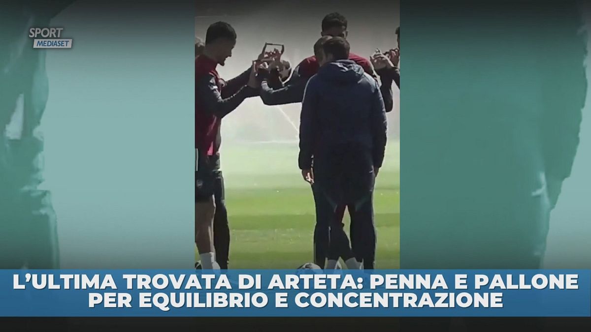 Arteta: l'allenamento è con la penna