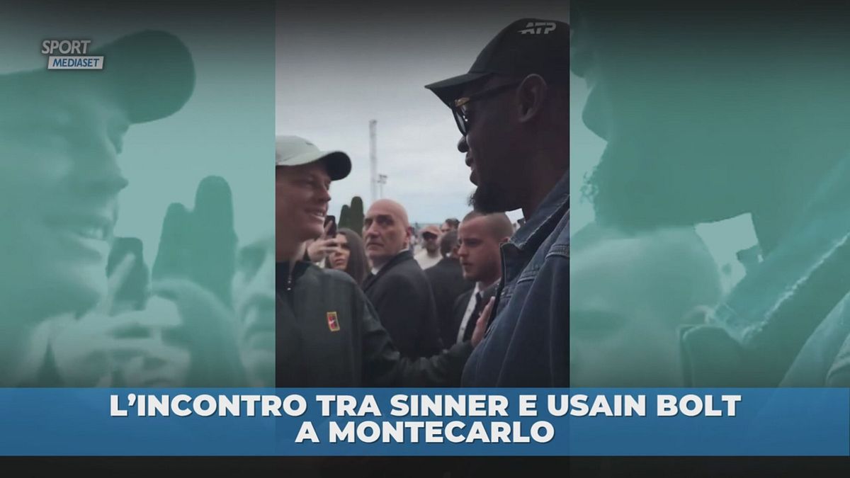 Sinner incontra Usain Bolt
