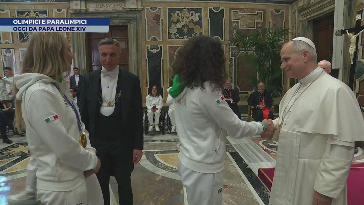 Olimpici e paraolimpici da Papa Leone XIV