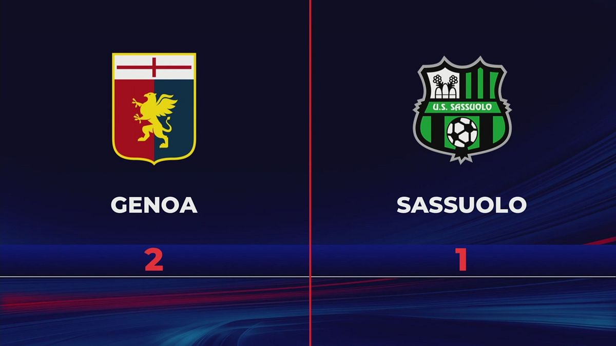 Genoa-Sassuolo 2-1: gli highlights