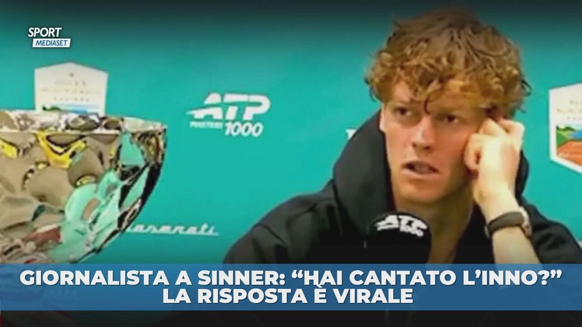 "Hai cantato l'inno?" La risposta di Sinner è virale