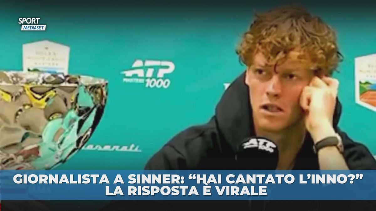 "Hai cantato l'inno?" La risposta di Sinner è virale