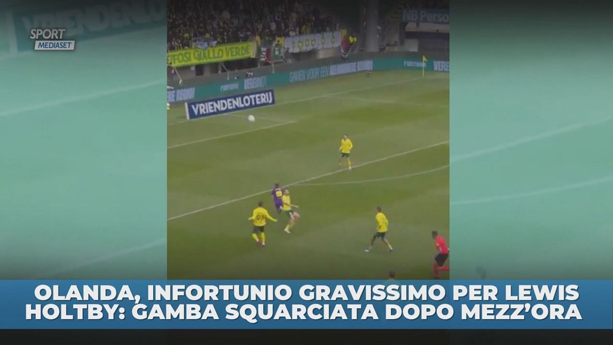 Olanda, infortunio shock: tibia squarciata