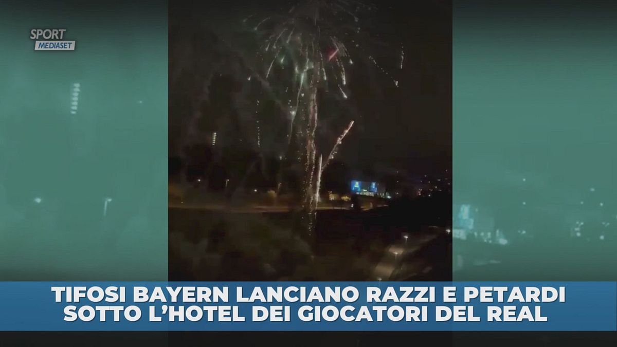 Fuochi d'artificio sotto l'hotel del Real: sono i tifosi del… Bayern