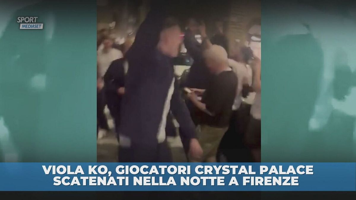 Crystal Palace, giocatori scatenati nella notte a Firenze