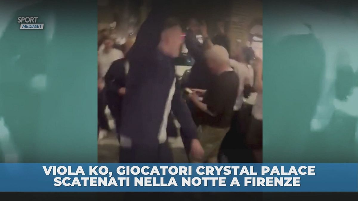 Crystal Palace, giocatori scatenati nella notte a Firenze