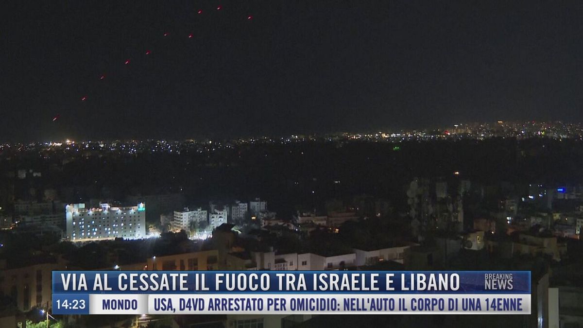 Breaking News delle 14.00 | Via al cessate il fuoco tra Israele e Libano
