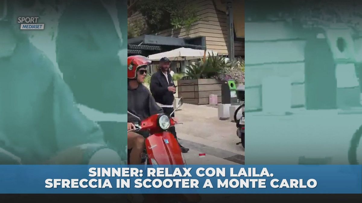 Sinner e Laila in scooter a Monte Carlo