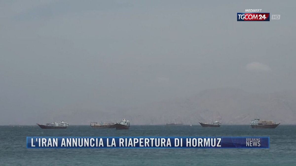 Breaking News delle 21.30 | L'Iran annuncia la riapertura di Hormuz