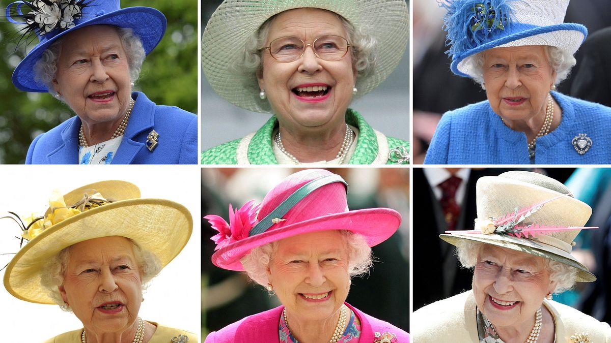 La regina Elisabetta II in un collage di look sfoggiati nel corso degli anni in occasione del Royal Ascot
