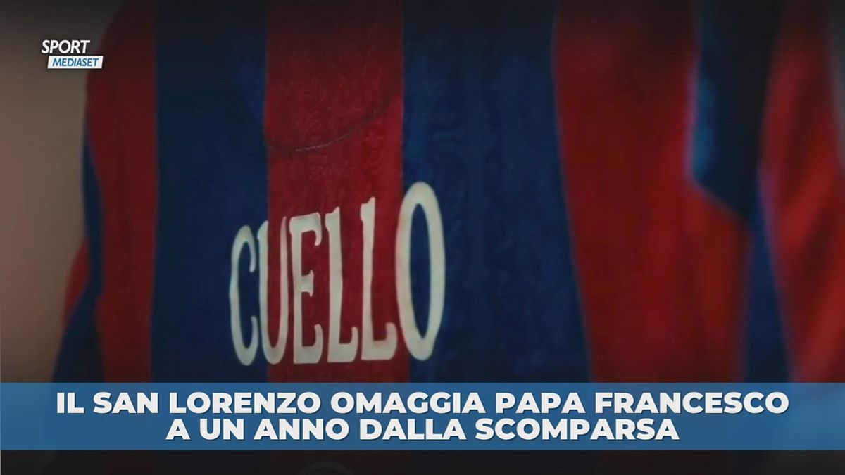 L'Omaggio del San Lorenzo a Papa Francesco