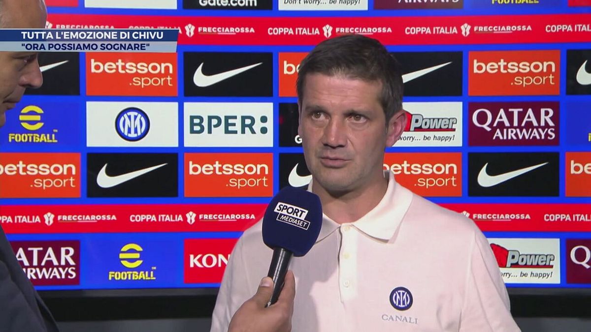 Tutta l'emozione di Chivu