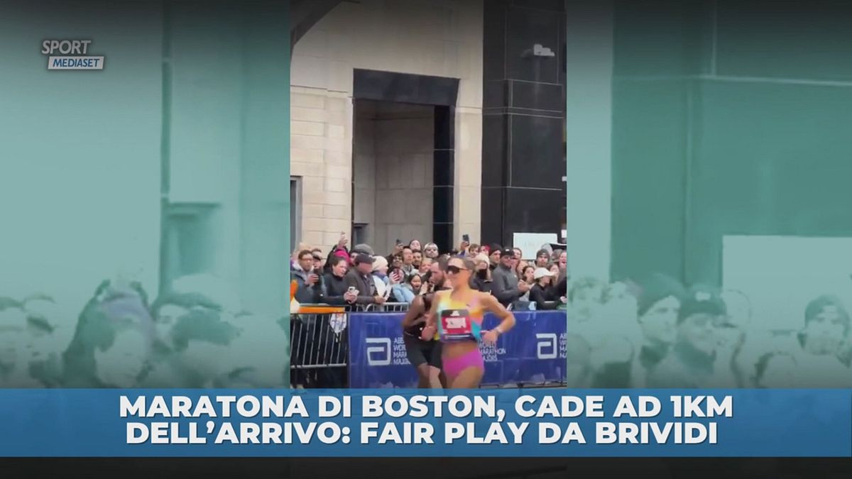Maratona Boston, fair play da brividi