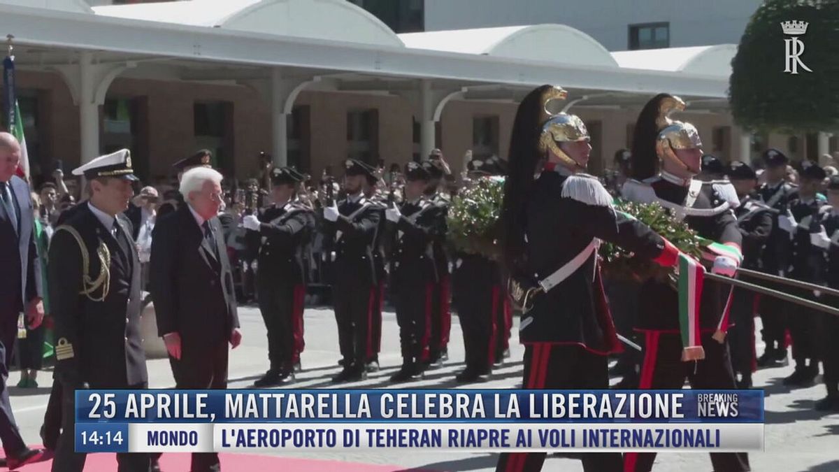 Breaking News delle 14.00 | 25 aprile, Mattarella celebra la Liberazione