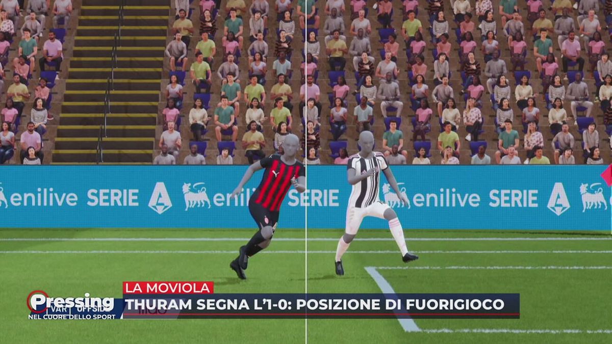 La moviola di Milan-Juve: il gol di Thuram era in fuorigioco?