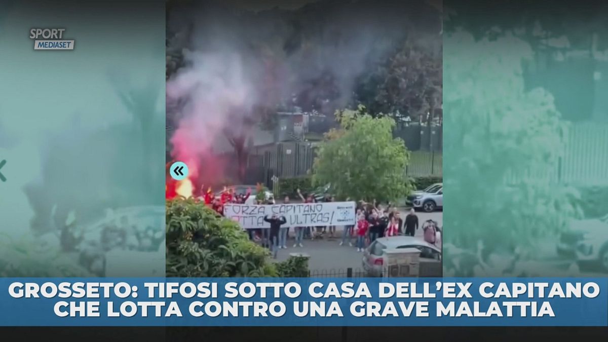 Grosseto: ultras sotto casa dell'ex capitano che lotta contro la malattia