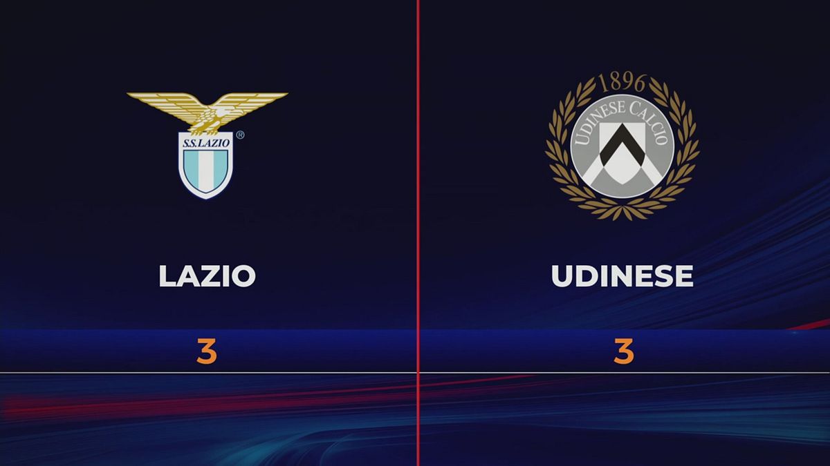 Lazio-Udinese 3-3: gli highlights