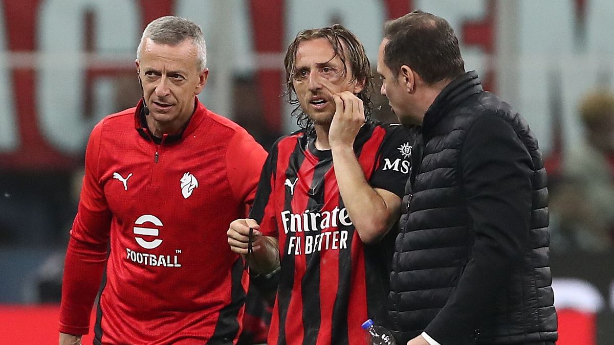 Modric (Milan): frattura complessa pluriframmentaria dell'osso zigomatico sinistro