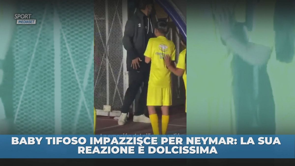Baby tifoso impazzisce per Neymar: lui reagisce così