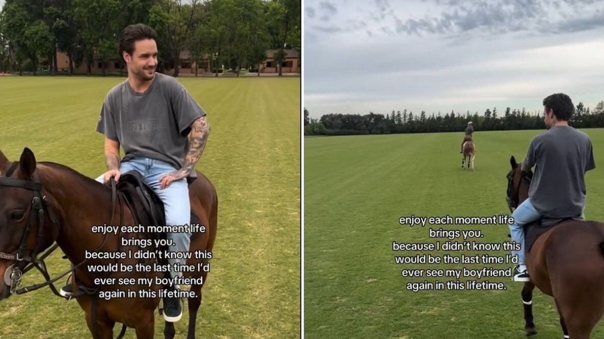Liam Payne a cavallo