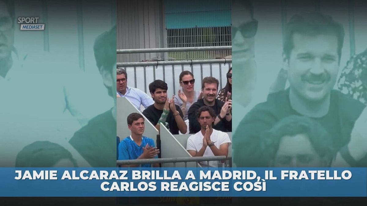 Jamie Alcaraz splende a Madrid, il fratello Carlos reagisce così