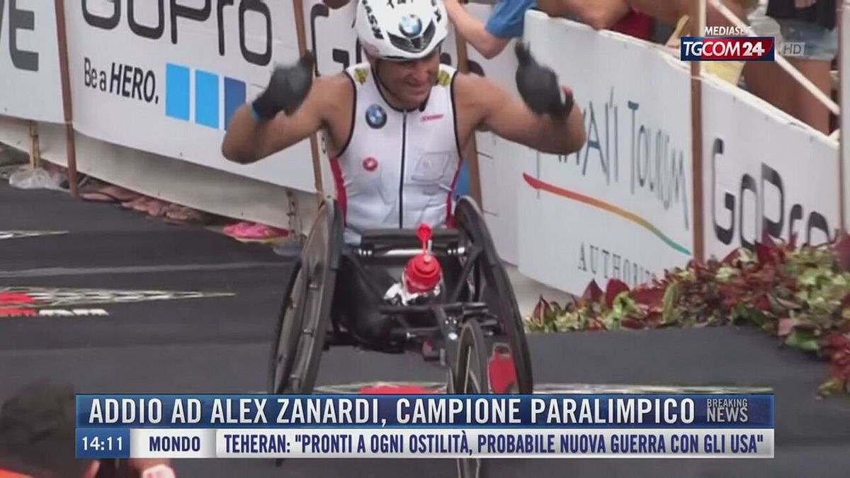 Breaking News delle 14.00 |  Addio ad Alex Zanardi, campione paralimpico