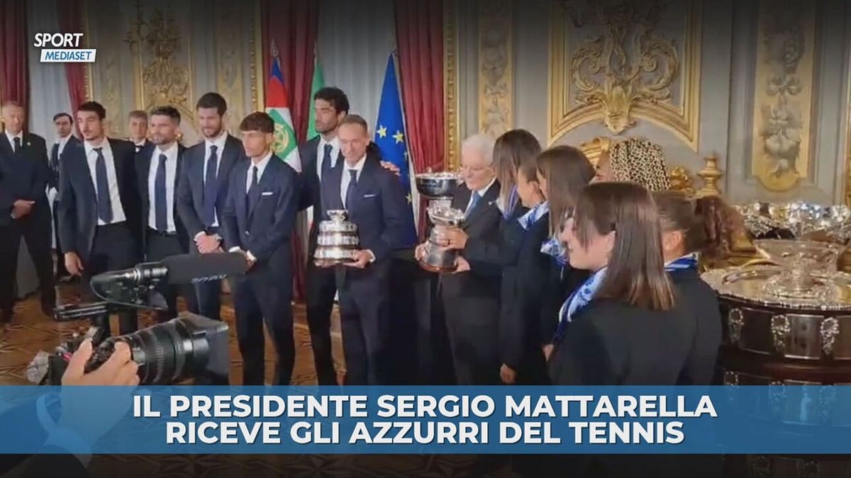 Gli azzurri del tennis al Quirinale