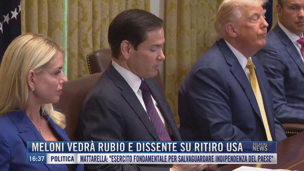 Breaking News delle 16.30 | Meloni vedrà Rubio e dissente su ritiro Usa