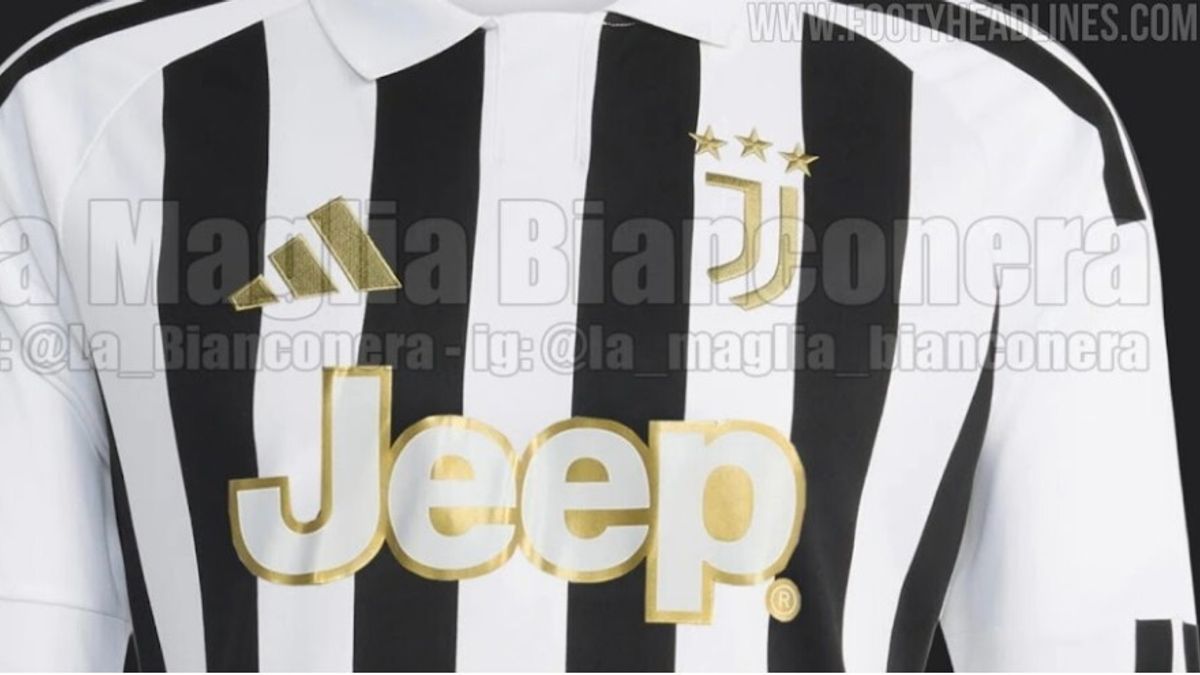 La prima maglia dovrebbe ispirarsi alla divisa del 1976/77, stagione del primo trionfo europeo del club con la conquista della Coppa Uefa. Look tradizionale, con classiche strisce bianche e nere, e un colletto in stile retrò. L'oro è utilizzato per i loghi e le finiture 