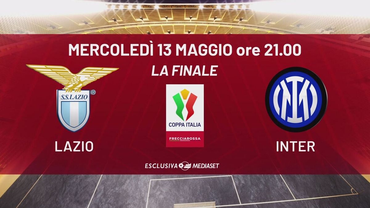 Lazio-Inter: mercoledì 13 maggio alle 21.00 su Canale 5