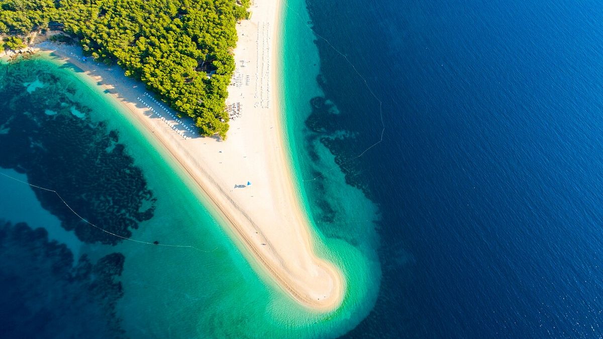 La spiaggia più iconica della Croazia: Zlatni Rat (Corno d'Oro), isola di Brač