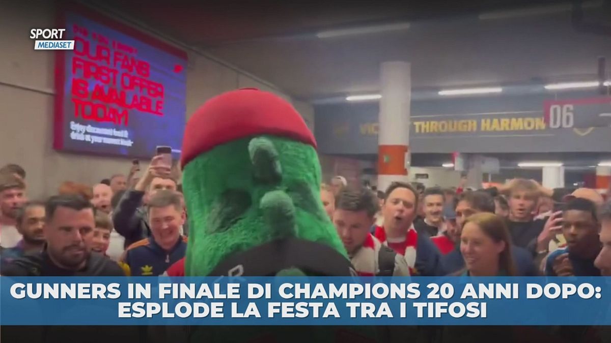 Gunners, esplode la festa tra i tifosi: in finale di Champions 20 anni dopo