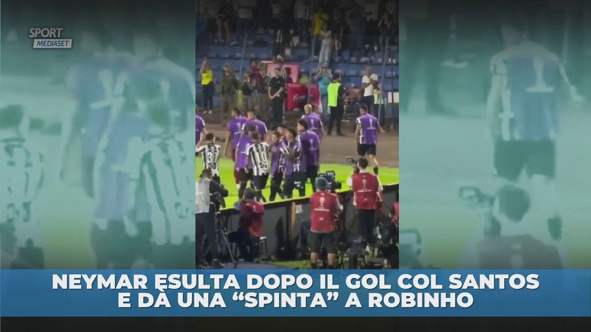 Neymar: gol col Santos e "spinta" a Robinho