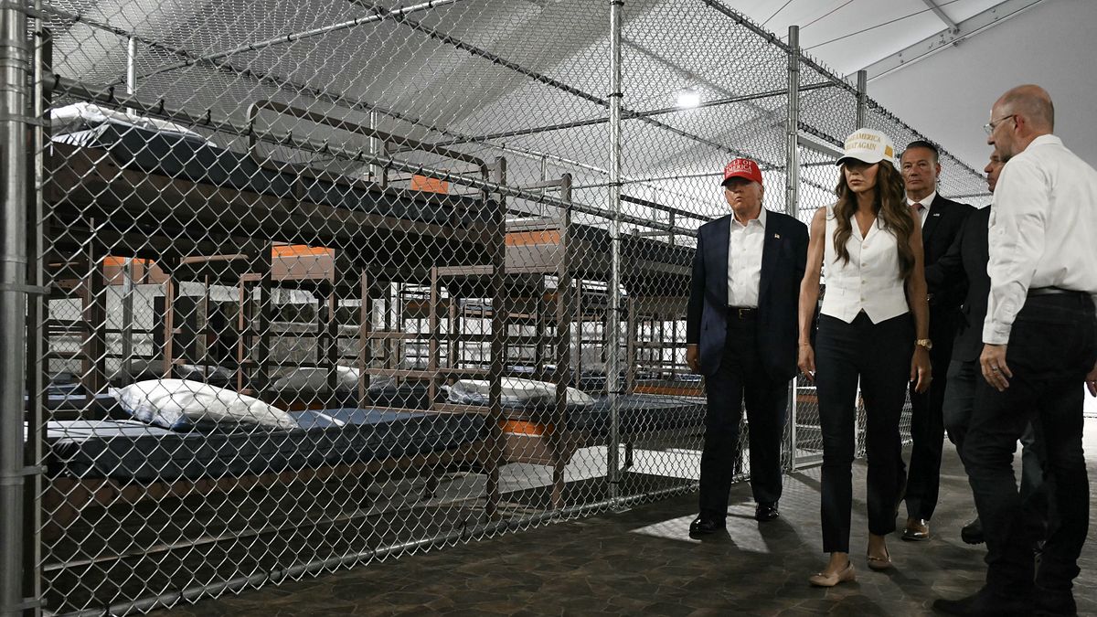 Donald Trump visita Alligator Alcatraz