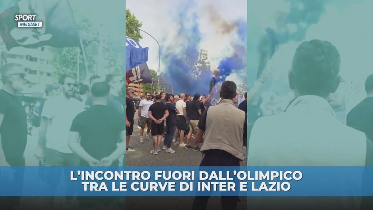 Le curve di Inter e Lazio insieme