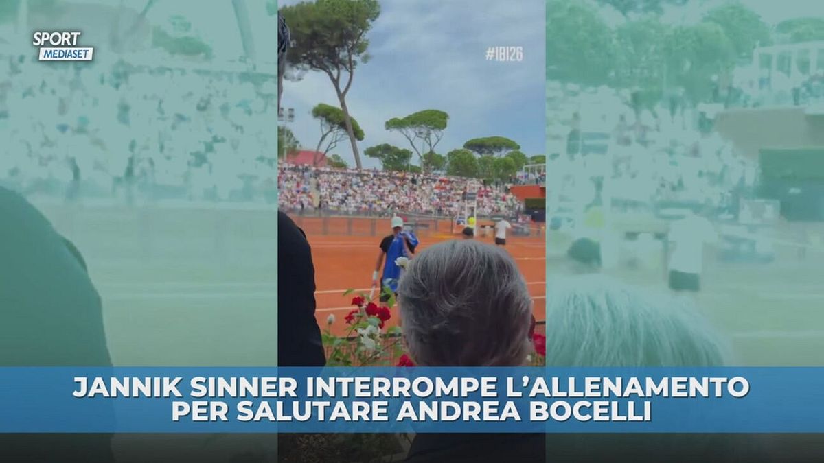 Sinner e Bocelli insieme a Roma
