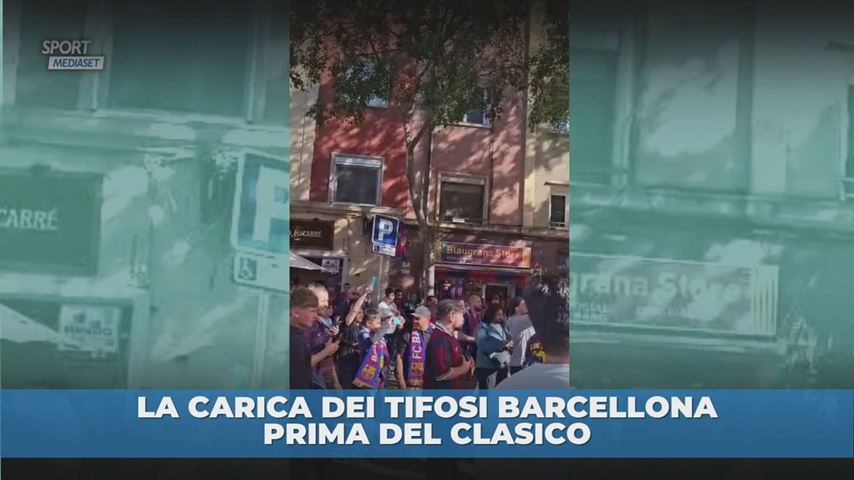 Clasico: i tifosi caricano il Barça