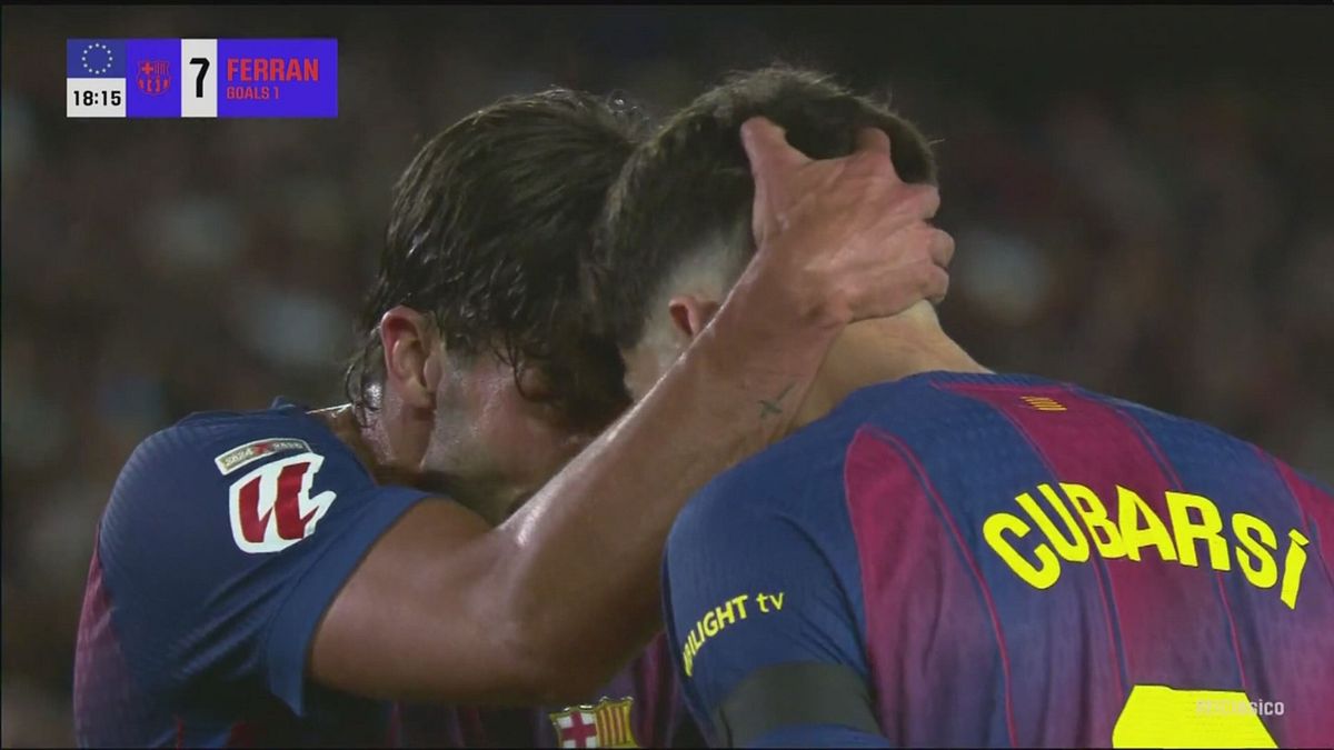 Ferran Torres beffa ancora Courtois, Barça-Real 2-0