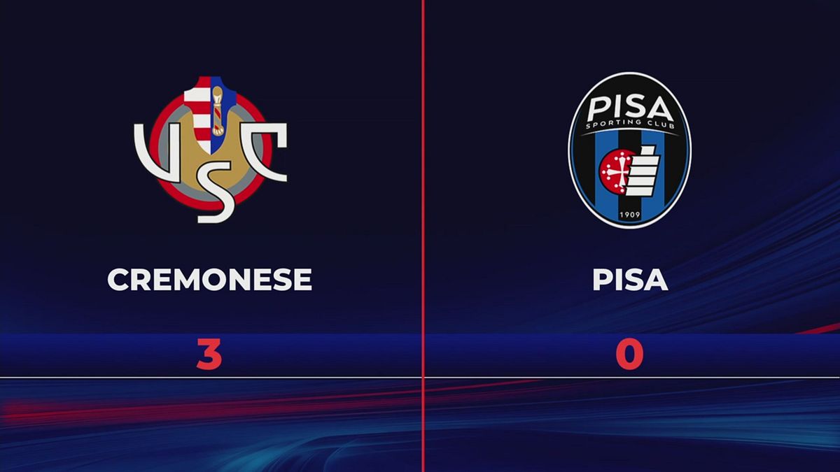 Cremonese-Pisa 3-0: gli highlights
