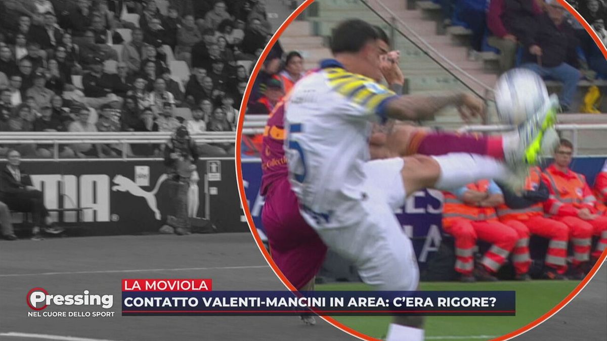 La moviola di Parma-Roma: su Mancini c'era rigore?