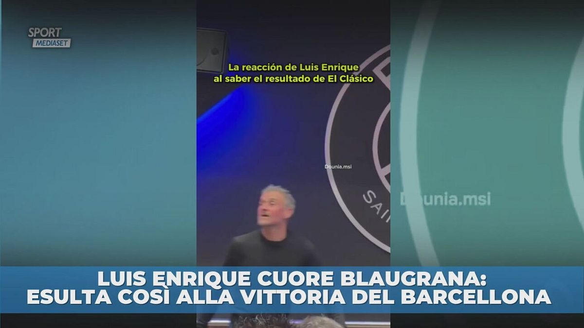 Luis Enrique cuore Barca: impazzisce di gioia